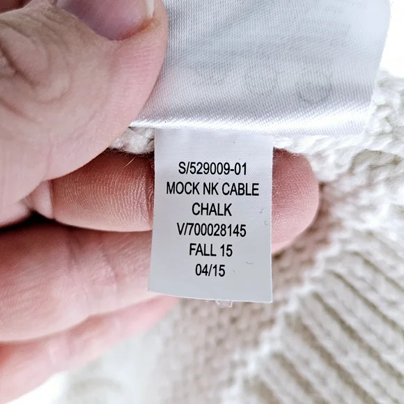 GAP | mock neck cable fisherman chunky knit full zip sweater - Picture 9 of 9